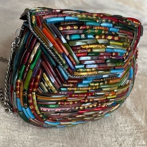 Czech glass purse